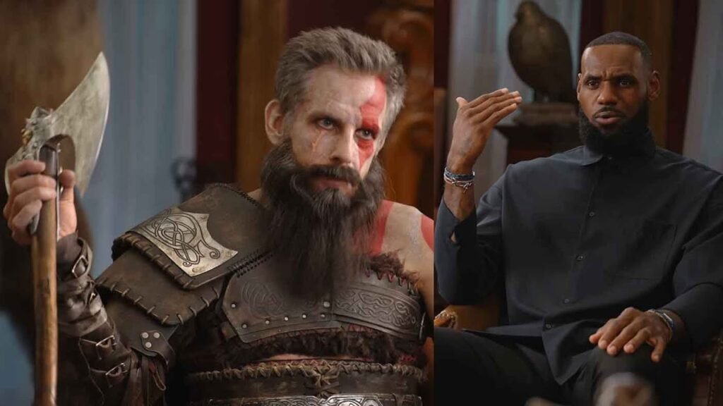 God of War Ragnarok: Mira cómo Ben Stiller da consejos de crianza a LeBron James, John Travolta maxresdefault 2413822704 1