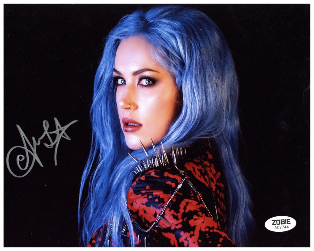 special alissa white gluz signed 8x10 photo arch enemy singer autographed zobie coa 3 848231043