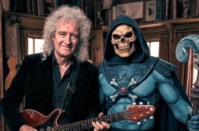 Brian May lleva su guitarra al mundo de He-Man eededed23452w2h