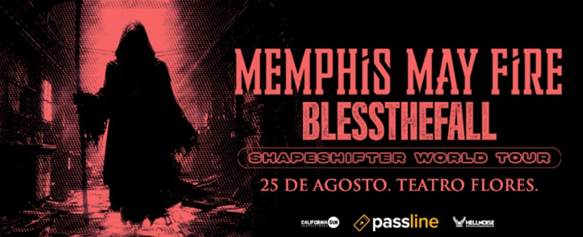 Memphis May Fire y Blessthefall juntos en Buenos Aires 4 image001