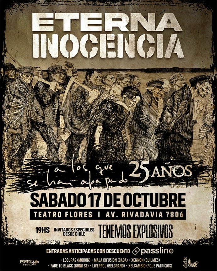 Eterna Inocencia sopla 25 velitas de un discazo 1 ei alosque flyer