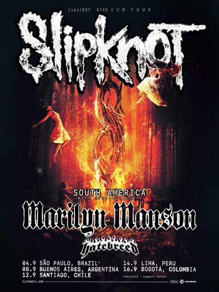 Slipknot va por todo con su nueva gira mundial 2027 y en Argentina viene con Marilyn Manson. 1 savefast.app 830095073 18643156255002118 6030338806064845421 n